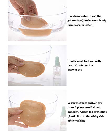 Adhesive Breast Pads Breathable Push Up Sponge Bra Inserts Sticky Bra Cups #TOP6
