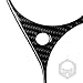 UOADA car Dashboard Speedometer Frame Trim Sticker Real Soft Carbon Fiber car Interior Compatible with Nissan 350Z 2003 2004 2005 2006 2007 2008 2009 Accessories Black