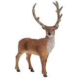 Bullyland 64433 - Spielfigur Rothirsch, ca. 12,8 cm große Tierfigur, detailgetreu, PVC-frei, ideal als kleines Geschenk für Kinder ab 3 Jahren