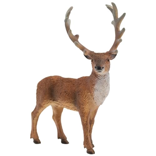 Bullyland 64433 - Spielfigur Rothirsch, ca. 12,8 cm große Tierfigur, detailgetreu, PVC-frei, ideal als kleines Geschenk für Kinder ab 3 Jahren