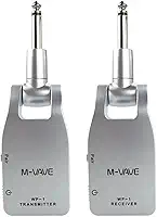 ANVAR M-VAVE Kit Transmissor e Receptor Sem Fio Profissional, Alta Fidelidade Áudio 20-20KHz, 6 Dispositivos Simultâneos, Rotação 280°, Ideal para Músicos ao Vivo e Estúdio