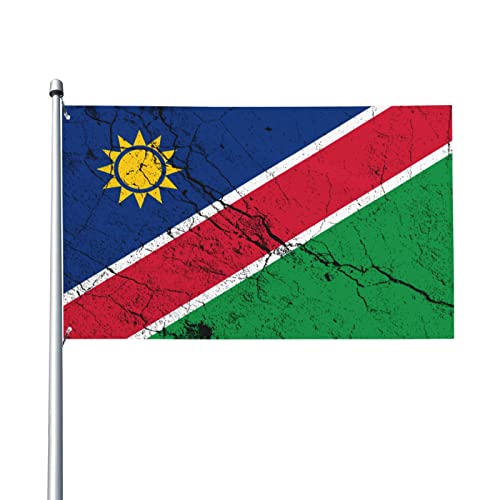 Bandiere Da Giardino Namibia Bandiera Da Cortile Decorazione Banner Giardino Premium Outdoor Bandiera Per Fattoria Prato Sport 90X150 CM