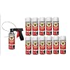 woolwax 12 Oz Undercoating (12) Cans Lanolin Aerosol Spray Straw (Clear) Rust Inhibitor and Prevention, Anti Corrosion Lubricant, Spray Can Extension Wand with Spray Trigger