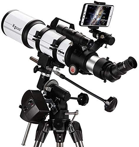 Telescopio conveniente, telescopio profesional para adultos, astronomía, principiantes, telescopio refractor para astronomía, telescopio portátil de viaje con trípode, multicapa, película verde,