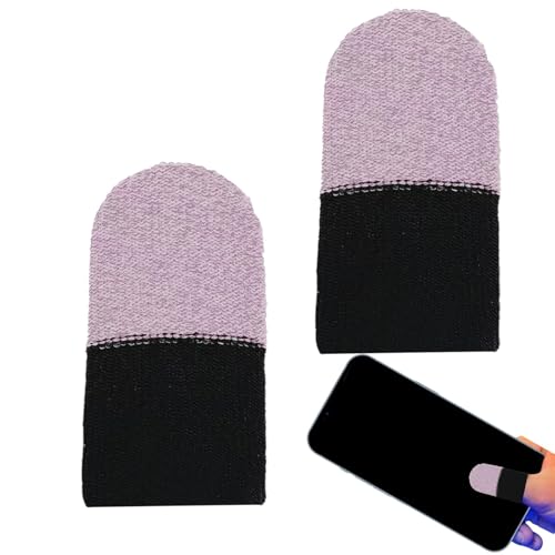2 piezas de dedos para juegos móviles, antisudor, transpirables, para pantalla táctil, guantes de dedo para juegos, protector de pulgar, artefacto de juego para teléfono móvil, accesorios de juego - imagen 8