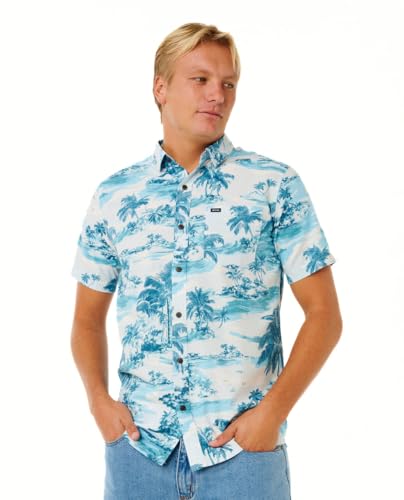Chemise à manches courtes homme Rip Curl Sessions style décontracté