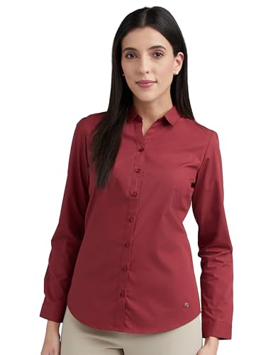 Image of Allen Solly Women's Casual Shirt | Regular Fit | Soft Breathable Fabric | Office & Everyday Wear