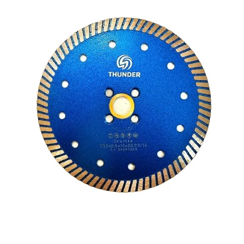 Thunder Diamond Turbo Blade - Compact Saw Blade for Granite, Quartzite, and Hard Stones - Saw Blade