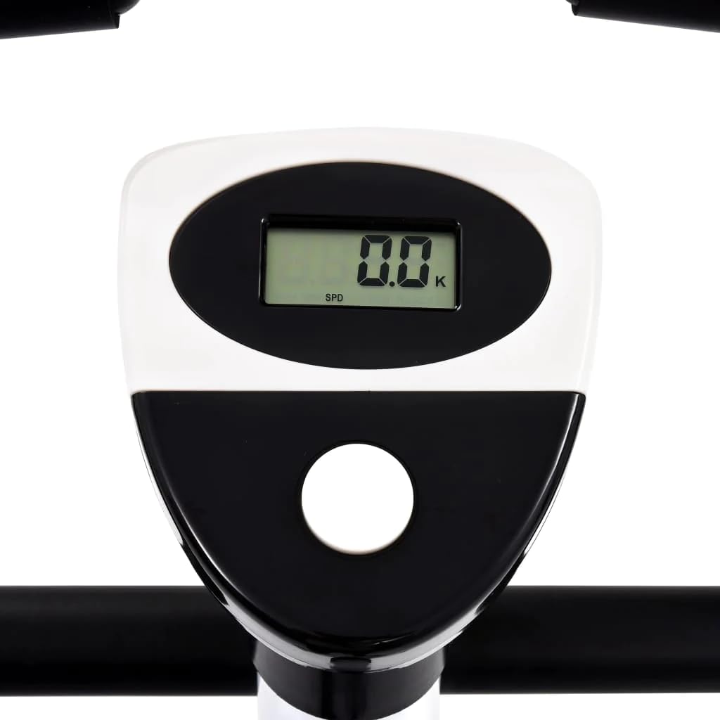 vidaXL Cyclette Ellittica con Cinghia di Resistenza Nera