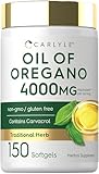 Oregano Oil 3000 mg 150 Softgel Capsules | Contains Carvacrol | Non-GMO & Gluten Free | Oil of Oregano Pills by Carlyle