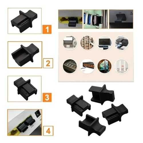 Protege tu computadora con los tapones de silicona RJ45 antipolvo para router 2