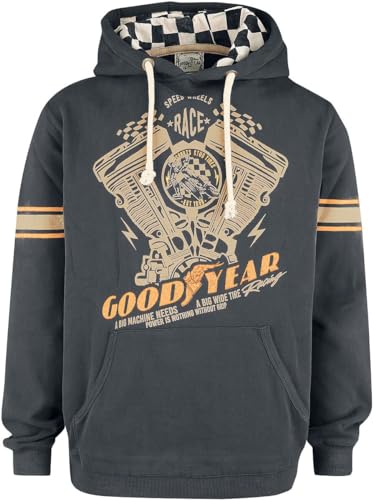 Goodyear Princeton Männer Kapuzenpullover dunkelgrau L