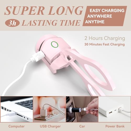 Zelmelte HEATED EYELASH CURLERS Rapid Heated Lash Curler - Rechargeable Electric Eyelash Curler thumb #4