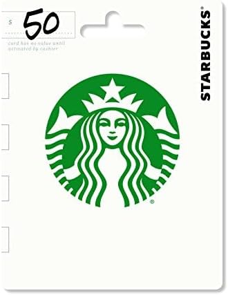 Starbucks Physical Gift Card - $50