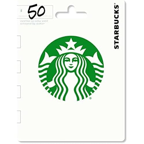 Starbucks Physical Gift Card - $50