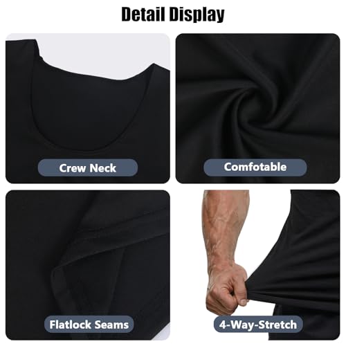 T-shirt sans manches respirant et débardeur compression séchage rapide - 5