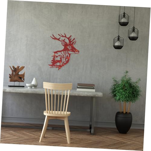 Cerf en fer art mural délicat design chic UKCOCO x3 - 5