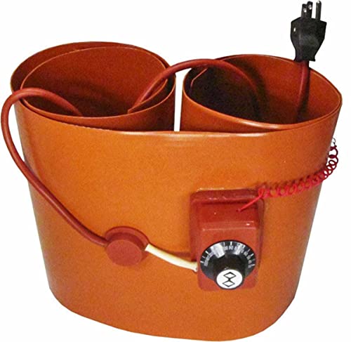 Preasion Silicone Heater Pad Drum Electric Heat Wrap Hot Heating Pad For 55Gallon Barrel Band Heater Pail Heater With Adjustable Thermostat, 110V 750 Watt – 4X70Inches #TOP7