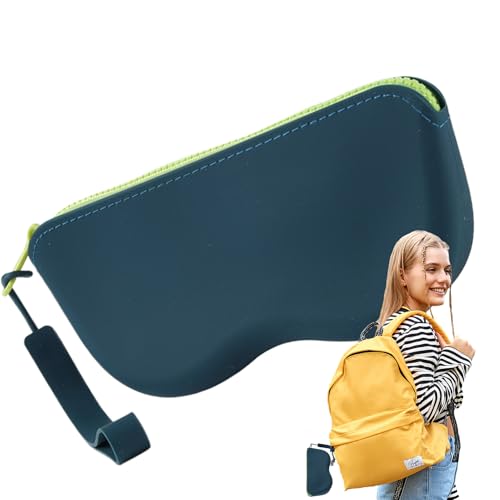 Nuyhadds Étui à lunettes - Étui à lunettes souple en silicone - Sac de rangement suspendu - Sac de rangement flexible pour l'école, la voiture, le sac à dos au quotidien, les voyages, la natation – vue 8