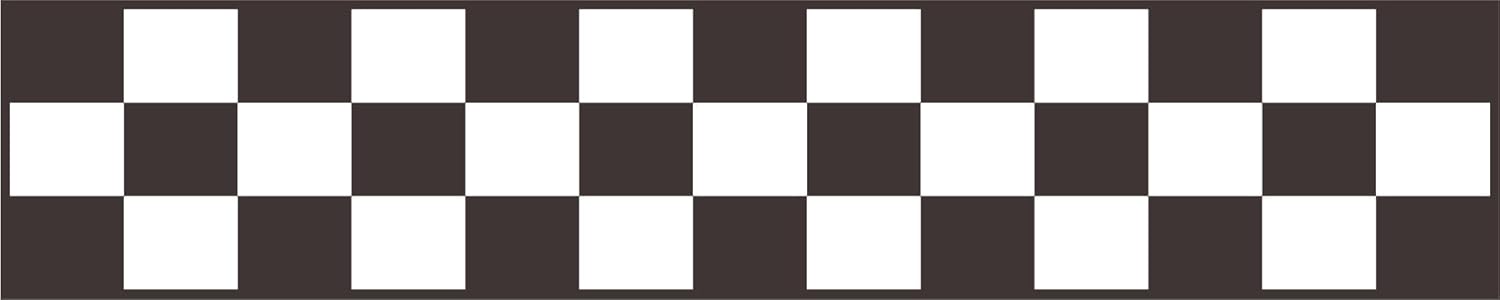 Chequered Flag Motor Car Racing Race Track Decal - Peel & Stick Sticker - Vinyl Wall Art Design Size : 10 Inches X 40 Inches - 22 Colors Available
