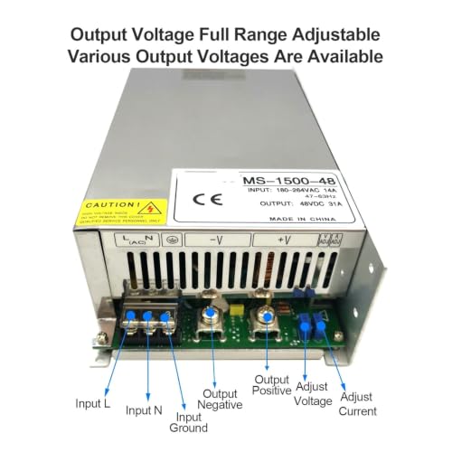 Alimentation de commutation 1500w à courant réglable 220V vers 24V - 3