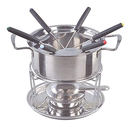 Conjunto De Fondue Araucária Em Aço Inox Com 11 Peças