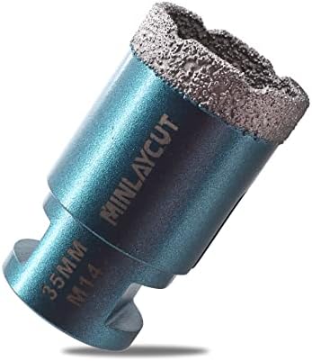 MINLAYCUT Diamond Core Drill Bits 35mm Tile Hole Saw Cutter M14 Thread for Porcelain Tile Ceramic Granite Marble