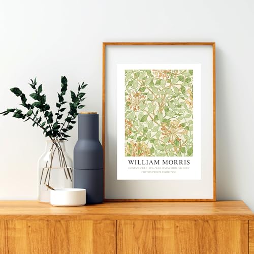 Póster de William Morris elegante para decorar tu salón con arte botánico A4 4