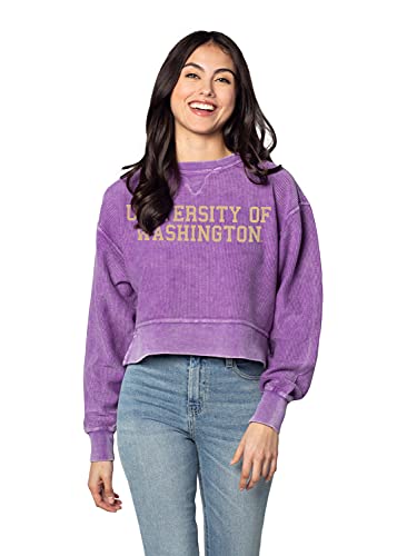 Image of chicka-d NCAA womens Corded Boxy Pullover