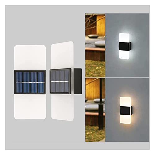 Lanterne murale solaire LED étanche luminaire extérieur pour porche et jardin