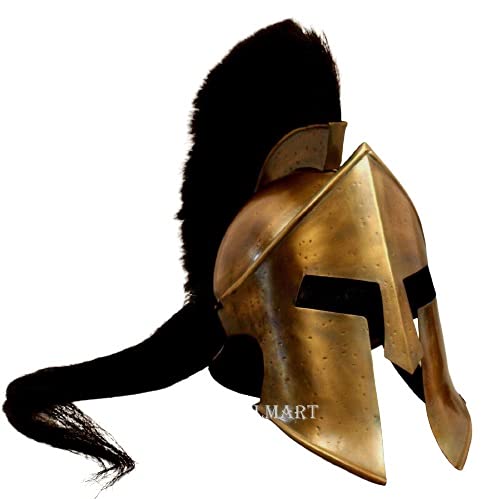 NauticalMart 300 King Leonidas Spartan Helmet Warrior Costume Medieval Helmet Liner