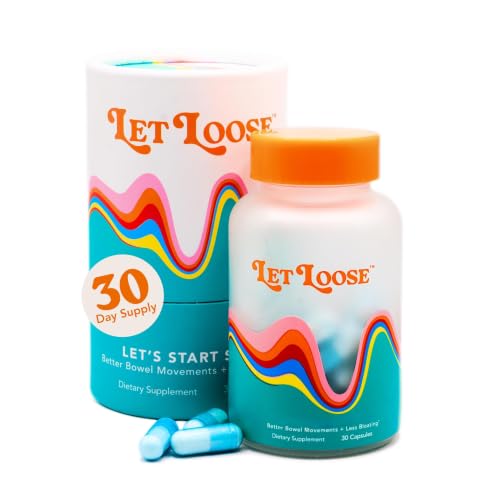 Let Loose Daily Constipation Relief Pills Debloating for Women (30 Count)