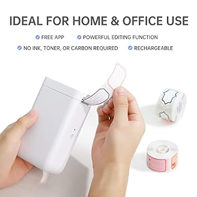 NIIMBOT Label Maker Machine D101 Label Printer Portable Wireless Connection Multiple Templates Available for Phone Easy to Use Office Home Organization USB Rechargeable