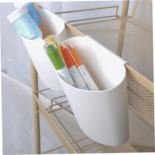 Beaupretty 5sets 3pcs Hanging Storage Bucket Space Saving Plastic Accessory Cart Containers for Waste Collection Compact Design for Home Store Use Durable Material 3pcs*5 - Thumbnail 7