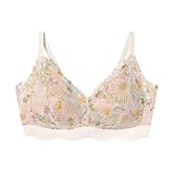 [ウイング/ワコール] ノンワイヤーブラ 吸いつくようなフィット感 軽いつけごこち ナチュラルなバストシルエット ブラジャー KB4100 レディース CR LL