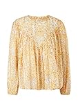 bluse blumen gelb mit Perlmuttknopf s.Oliver Damen 120.10.105.10.100.2064319 Bluse, Sunlight Yellow AOP, 36
