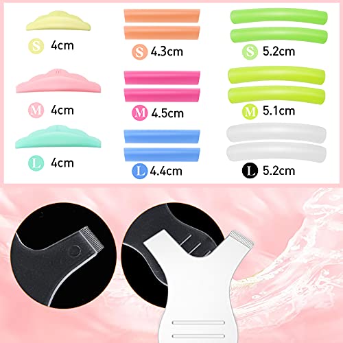 40 Pieces Eyelash Lifting Supplies Kit, Silicone Eyelash Perming Curler And Lash Lift Pads,Y Eyelash Brush And Lash Lift Rods Reusable Lash Lifting Shield Pads #TOP2