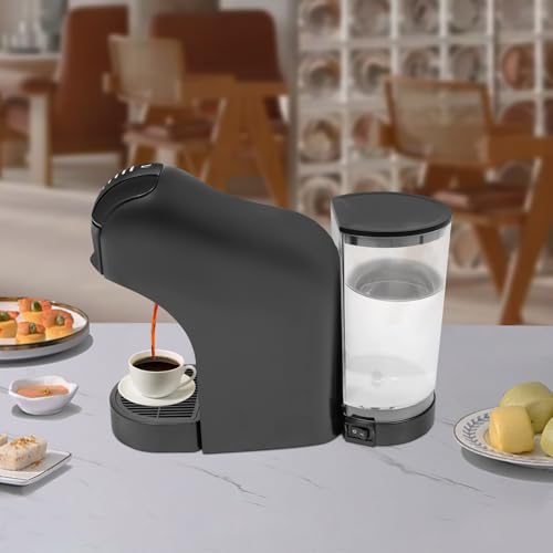 RUETERY Kapselmaschine, 1400W Kaffeevollautomat 0,8L mit Sichtbarer Wassertank, 20 bar Extraktionsdruck, 30-40s Aufheizen und 60s Extraktion, Automatisch Standby für Büros, Wohnungen – Bild 6