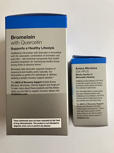 Vitamedica | Arnica Montana 30X And Bromelain With Quercetin Bundle | Arnica Montana | Bromelain | Quercetin | Recovery Bundle | Plant Based | Made In Usa #TOP5