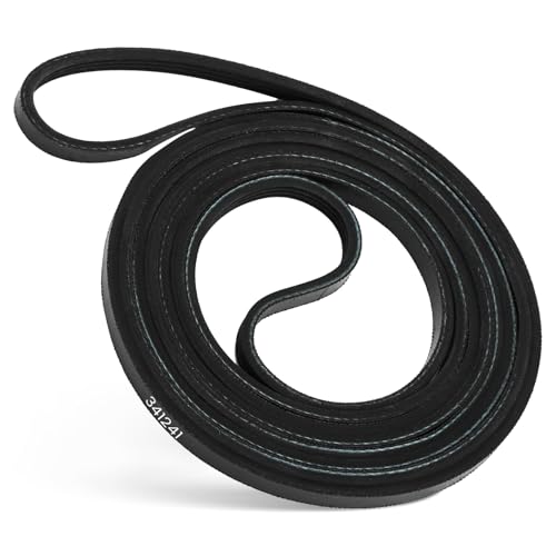 SUMNEW 341241 Dryer Drum Belt Replacement Part, Compatible with Whirlpool Amana Kenmore Maytag Roper Admiral, Replaces 8066065 31001026 31531589 3394651 529597 14210003 W10127457 FSP341241 PS346995