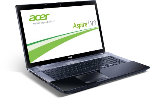 Acer Aspire V3-771-33124G50Makk 43,9 cm (17,3 Zoll) Notebook (Intel Core i3 3120M, 2,5GHz, 4GB RAM, 500GB HDD, Intel HD, DVD, Win 8) schwarz – Bild 3