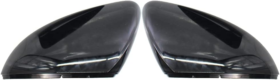 Compatible with Golf 7 Mk7 7.5 Gtd R L E-Golf Side Wing Rearview Mirror Cover Caps 2013-2017 Gloss Black
