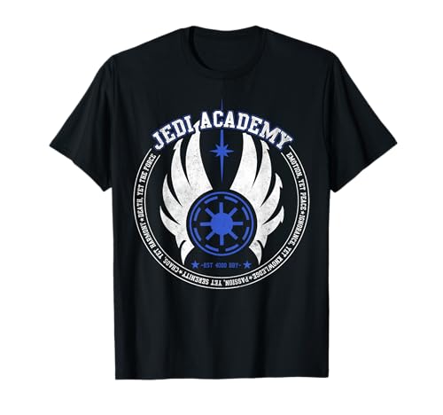 T-shirt Star Wars Jedi Academy imprimé graphique durable et coupe moderne unisexe