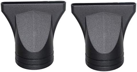 Hair Dryer Pack of 2 Black Professional Plastic Nozzle, 4.5 cm Diameter, Fast Drying, Lightweight, ALCI Safety Plug, Suitable for Salon Styling Tool
