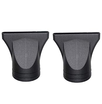 Amazon.com: DNHCLL Paquete de 2 difusores profesionales de plástico negro para  secador de pelo, boquilla de secado de pelo de diseño ancho, boquilla de  repuesto para soplado plano de peluquería : Belleza