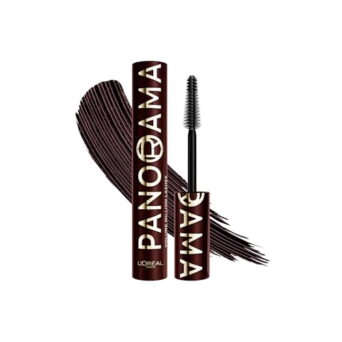 LOréal Paris Burugndy Mascara Volume Million Lashes Panorama Chromatic Mascara Up to 1.4x Bigger-Looking Eyes Up to 24 Hour Wear Smudge and Clump Resistant Bordeaux Cashmere
