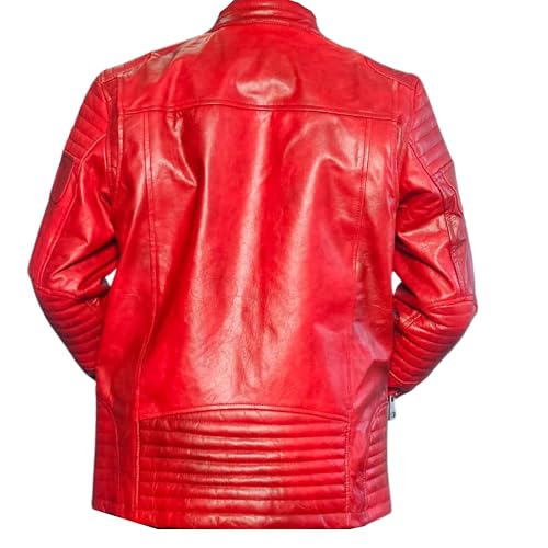 Image of Genuine Leather Jacket for Men | Pure Sheep Leather Jacket for Men | Original Leather Jacket for Mens | Biker & Casual and Winter Jacket No Fur