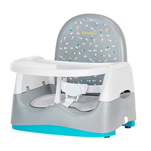 Badabulle Rehausseur de chaise nomade, Compact et Universel Home&Go (Grey)