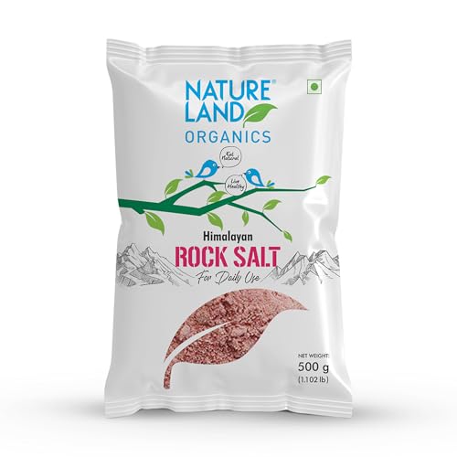 Image of Natureland Organics Himalayan Pink Rock Salt 500 Gm - Organic Rock Salt