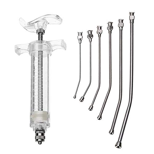 Bird Feeding - Mayitr Crop Feeding Kit 6pcs Curved Gavage Tubes With 1pc Syringe Parrots Bird Epidemic Prevention - Feeders Cages Adjustable Stand Station Spoon Accessories Squirrel Book W